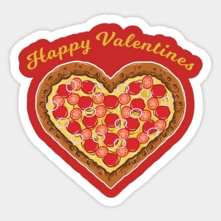 Valentine Pizza Sticker